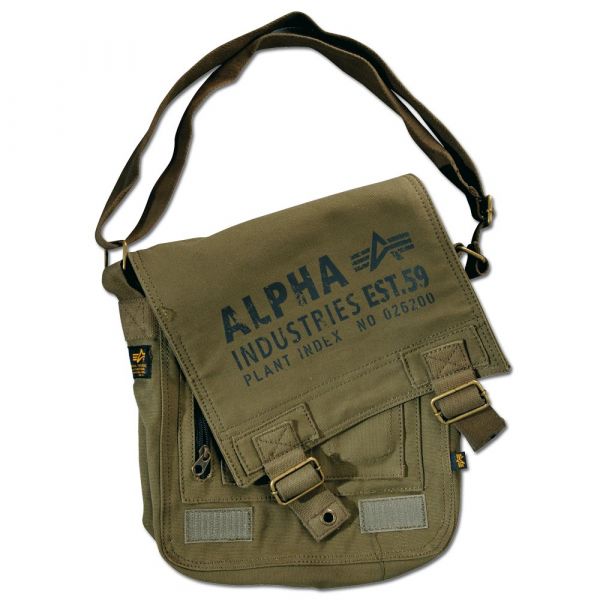 Alpha Industries Cargo Canvas Utility Bag kaki