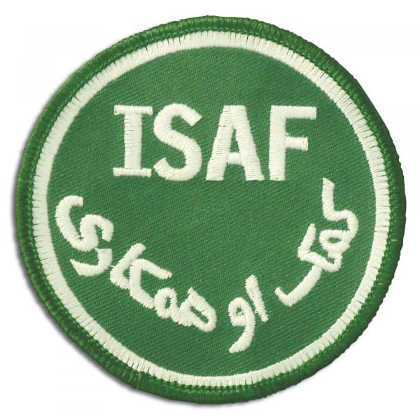 Insigne ISAF rond vert velcro