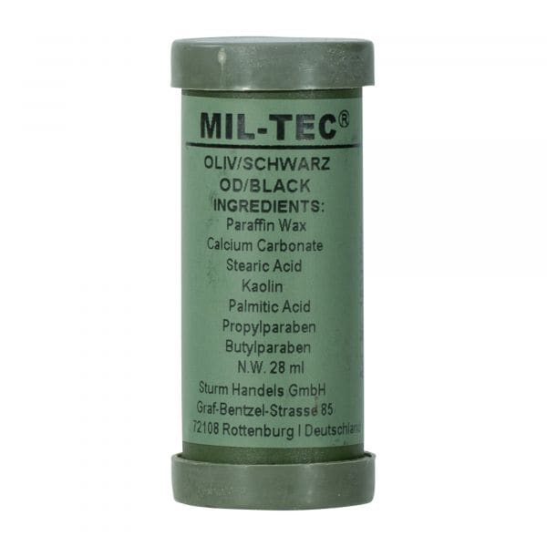 Mil-Tec Tube crème de camouflage vert-noir