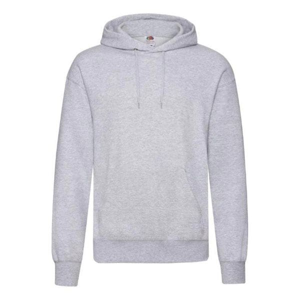 Fruit of the Loom Pull à capuche Classic Hooded gris chiné