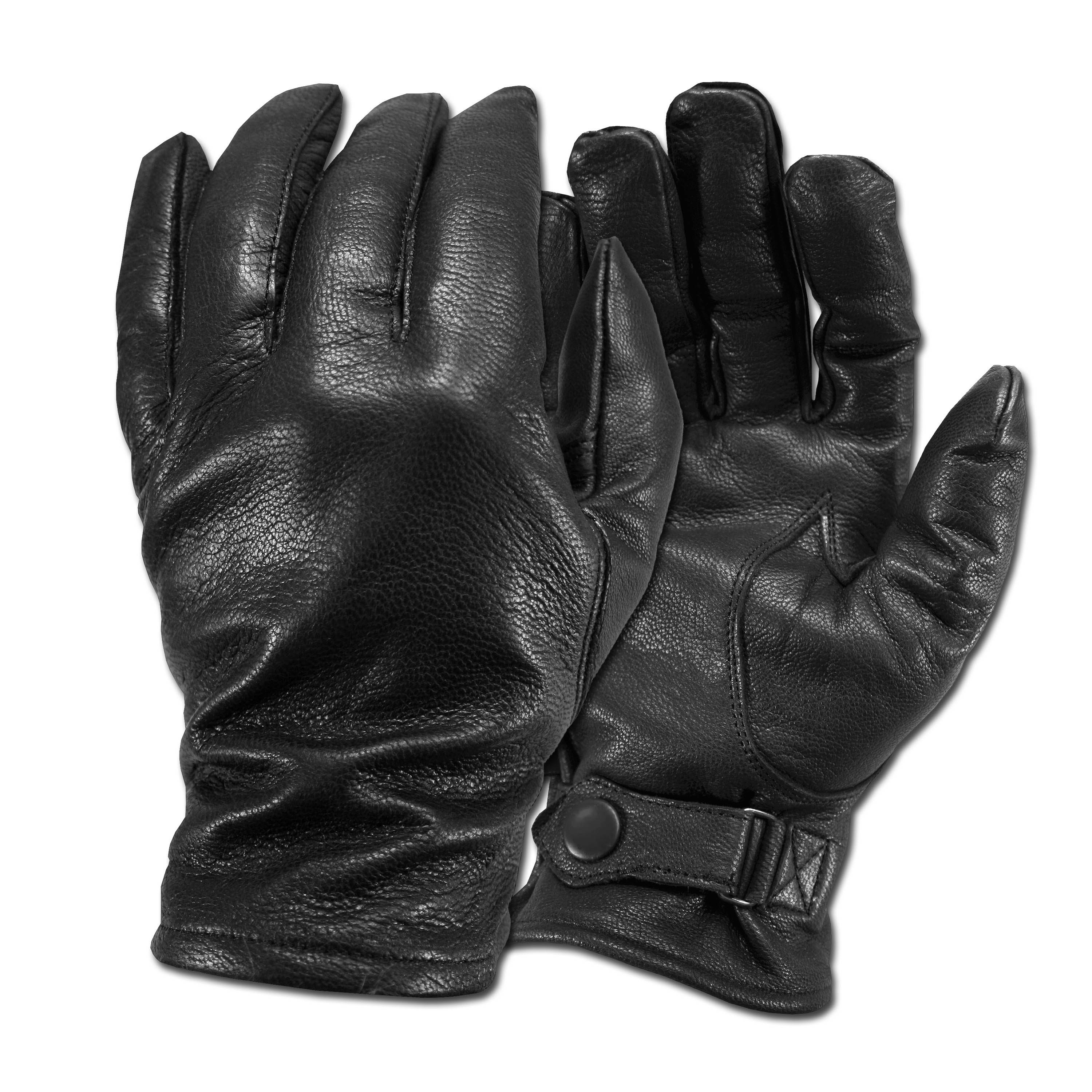 gris s-xxl Bw en cuir gants réplique Armée Gants Doublure Noir O 