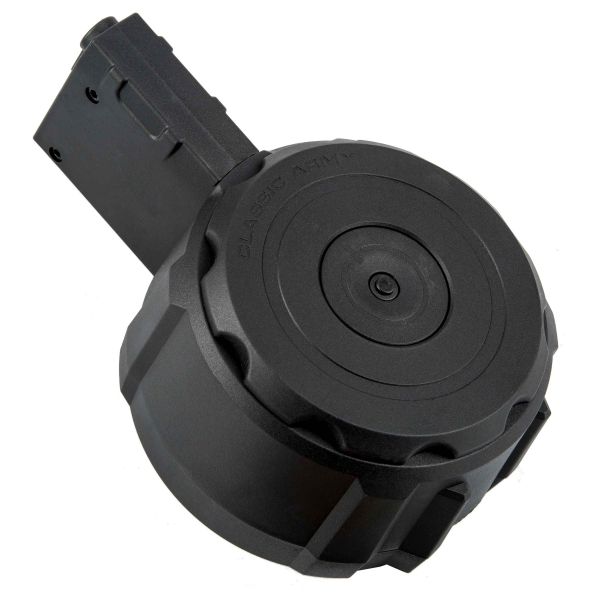 Classic Army Chargeur Drum Mag M4 1100 coups Auto Wind noir