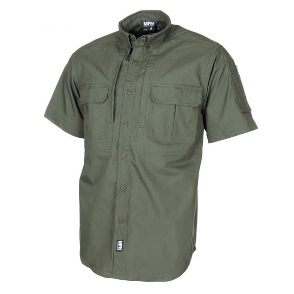 MFH Chemise Attack manches courtes RipStop olive