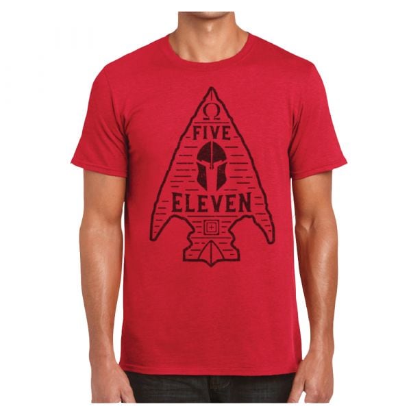 5.11 T-Shirt Spartan Arrowhead red heather