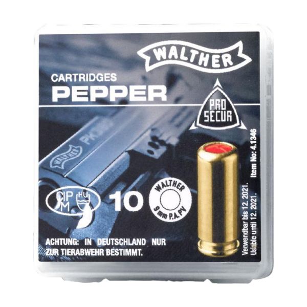 Walther Cartouches au poivre 9mm P.A.PV 10 pcs