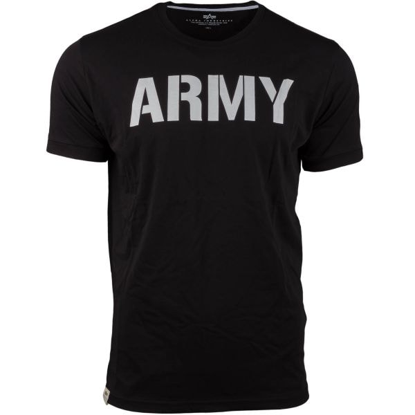 T-shirt Army Alpha Industries noir