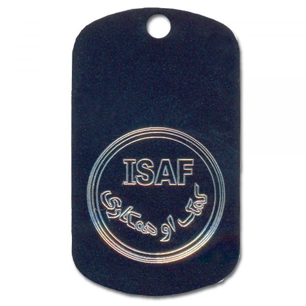 Plaque d'Identité avec Gravure ISAF