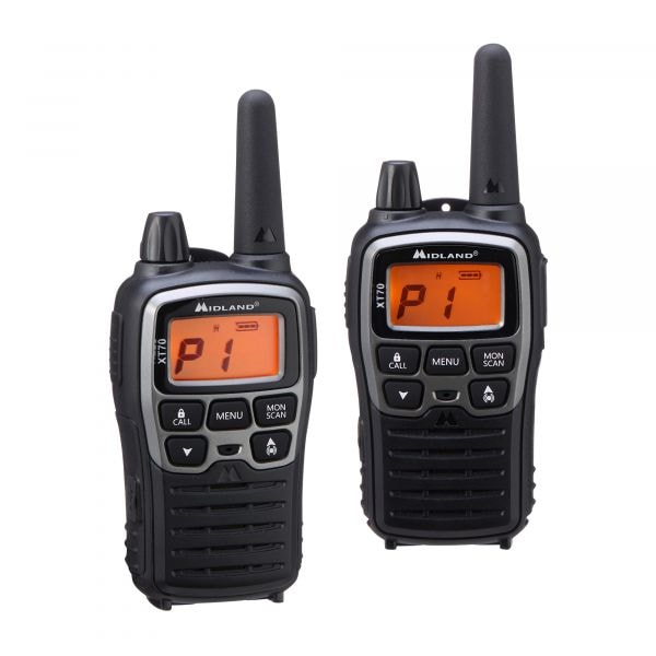 Talkie-walkie Midland XT70 paire PMR+LPD sous blister