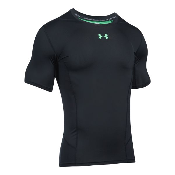 Under Armour T-Shirt Fitness HG Supervent noir/vert