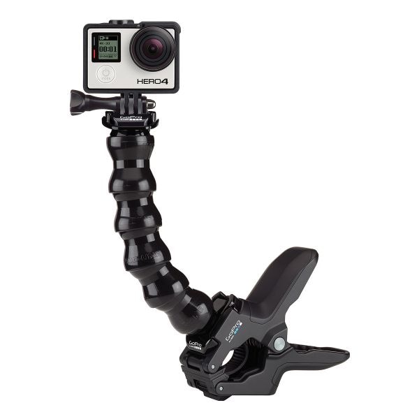 Fixation flexible avec bras de serrage pour caméra GoPro