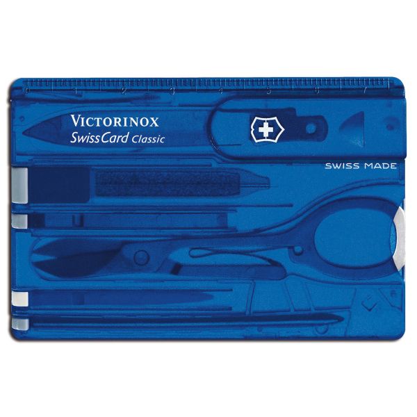 Victorinox Outil multifonction Swiss card bleu