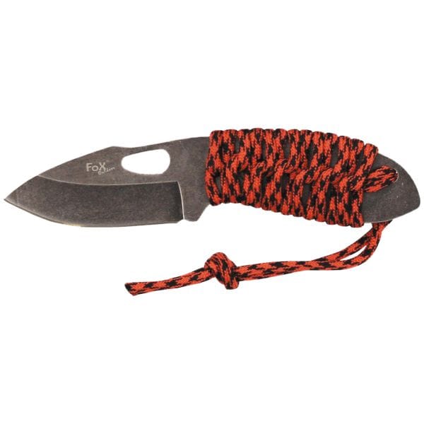 Fox Outdoor Petit Couteau avec corde de parachute rouge
