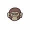 Patch MilSpecMonkey Monkey Head PVC desert