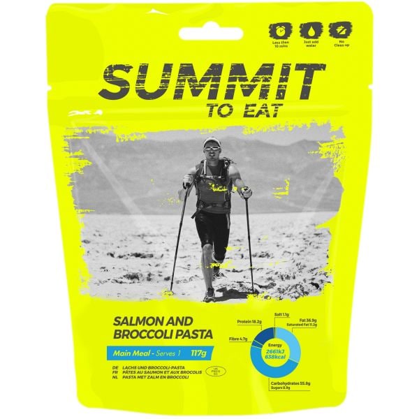 Summit to Eat Saumon, Brocolis et Pâtes