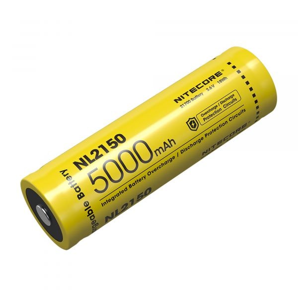 Nitecore Batterie Li-Ion 21700 5000mAh NL2150 jaune