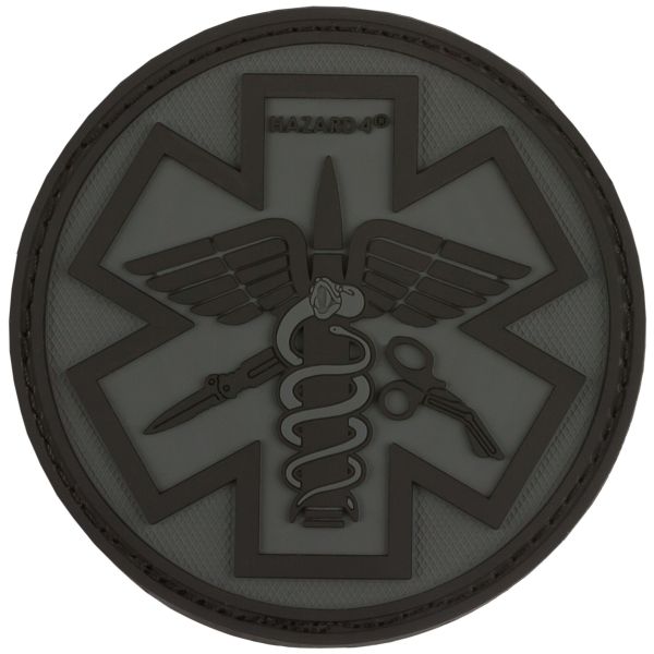 Patch 3D Hazard 4 Paramedic noir