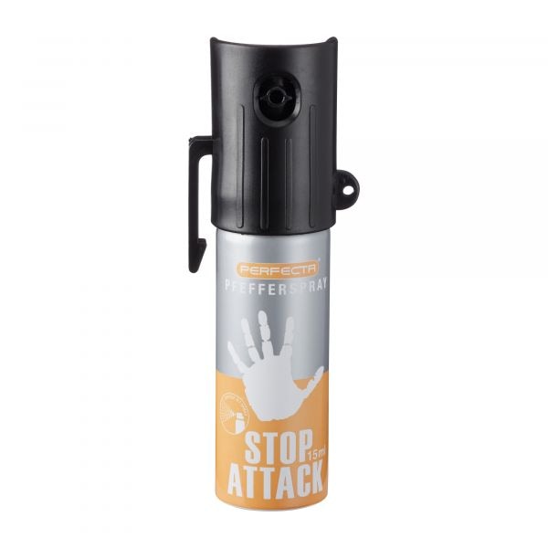 Perfecta Spray au poivre Stop Attack jet conique 15 ml