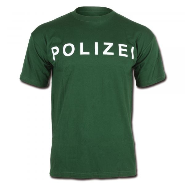 T-shirt Polizei vert