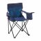 HI Chaise de camping avec compartiment isotherme bleu