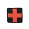 Patch 3D Croix rouge Medic noir-rouge