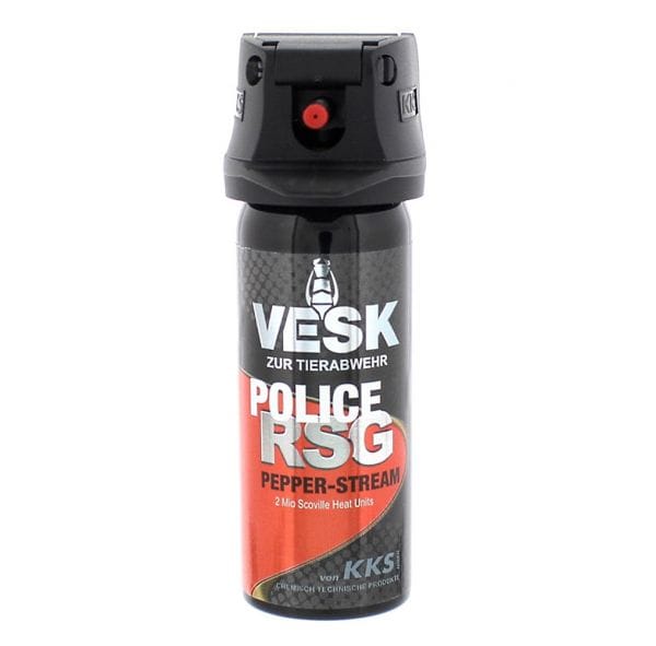 Vesk Spray au poivre RSG Police jet longue portée 50 ml