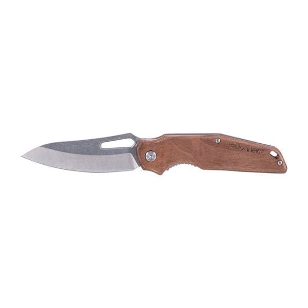 Mil-Tec Couteau Wood avec lame en acier bois
