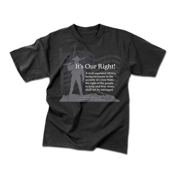 Rothco T-Shirt It's Our Right noir