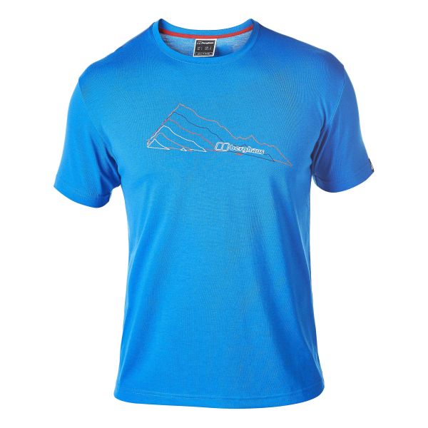 T-Shirt Berghaus Layered Mountain blue lemonade