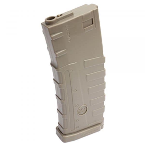 ASG Chargeur airsoft Mid-Cap CAA M4/M16 140 coups tan