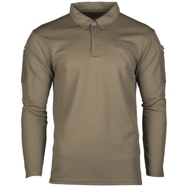 Mil-Tec Polo Tactical Quick Dry manches longues olive