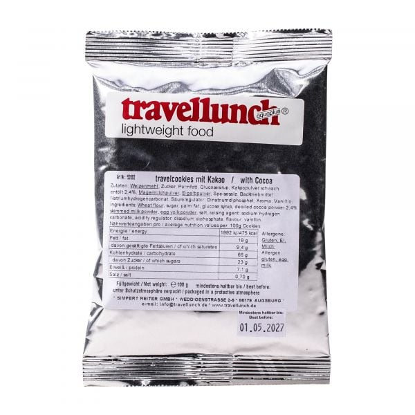 Travellunch Travelcookies arôme cacao