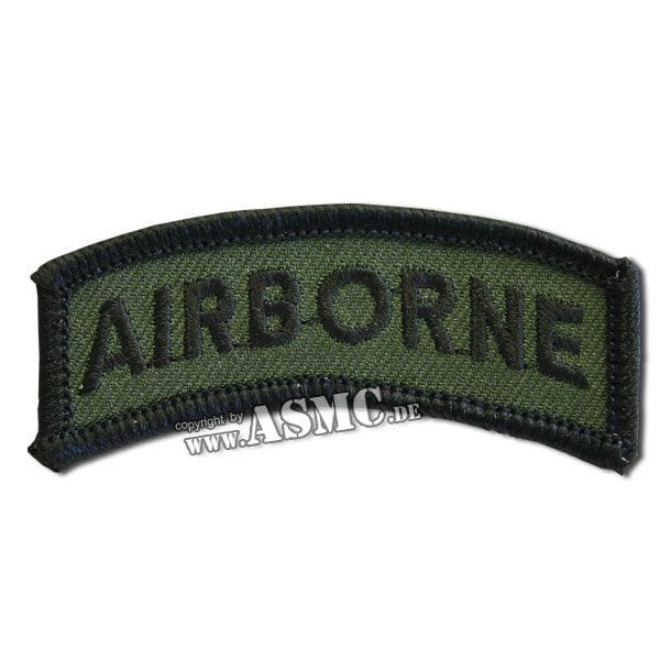 Insigne de bras US Airborne kaki/noir