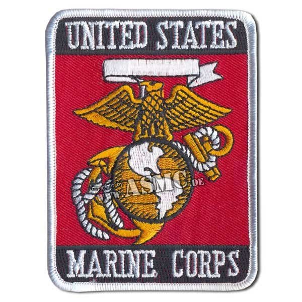 Insigne US Tissu Marine Corps rectangulaire
