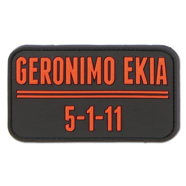 Patch 3D Geronimo Ekia noir-rouge