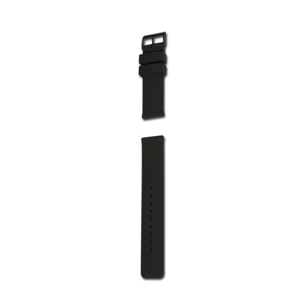 Bracelet pour montre KHS Silikon noir 22 mm