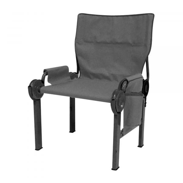 Disc-O-Bed Chaise de camping Disc Chair gris