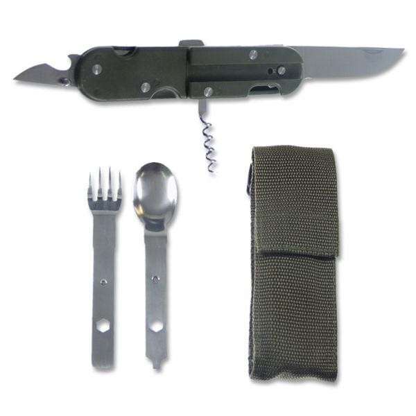 Couteau de poche avec couvert et outils