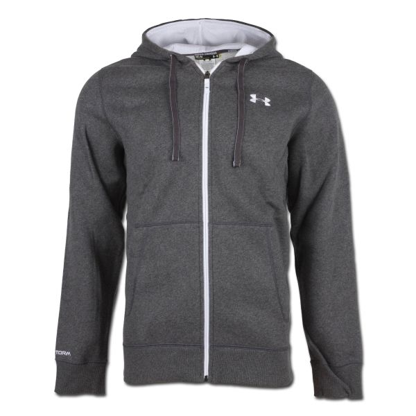 Under Armour Charged Cotton Rival Shirt Full Zip anthracite