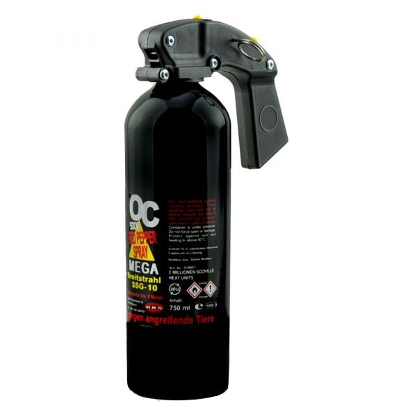 Spray au poivre OC 5000 Mega jet large 750 ml