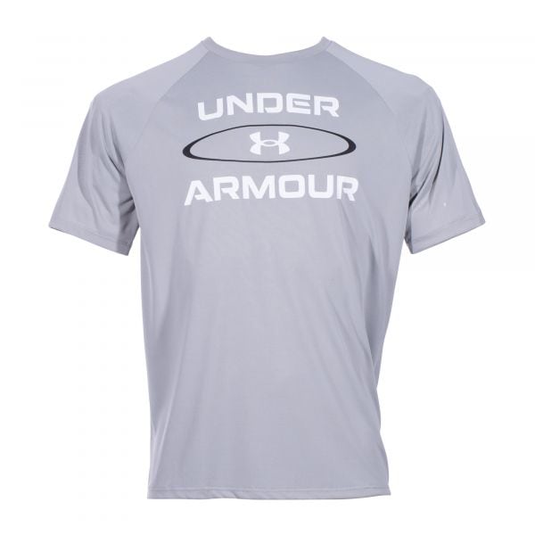 Under Armour T-Shirt Tech Wordmark Graphic Short Sleeve gris