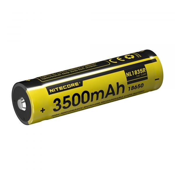 Nitecore Batterie Li-Ion 18650 3500mAh NL1835R jaune
