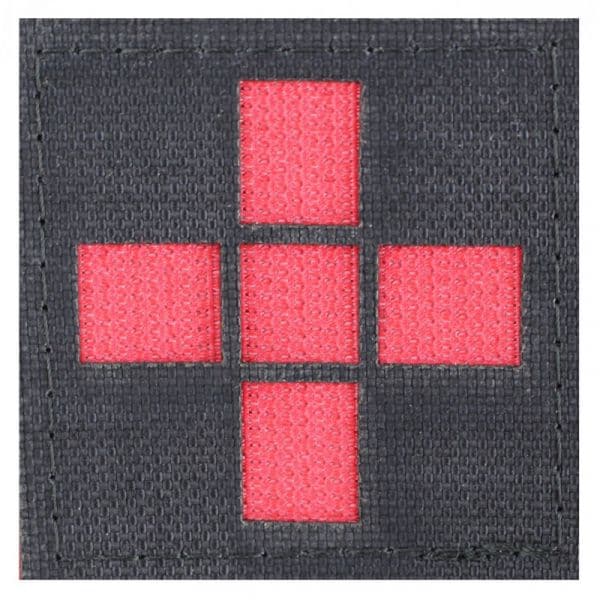 Zentauron Patch Croix Rouge grand noir rouge