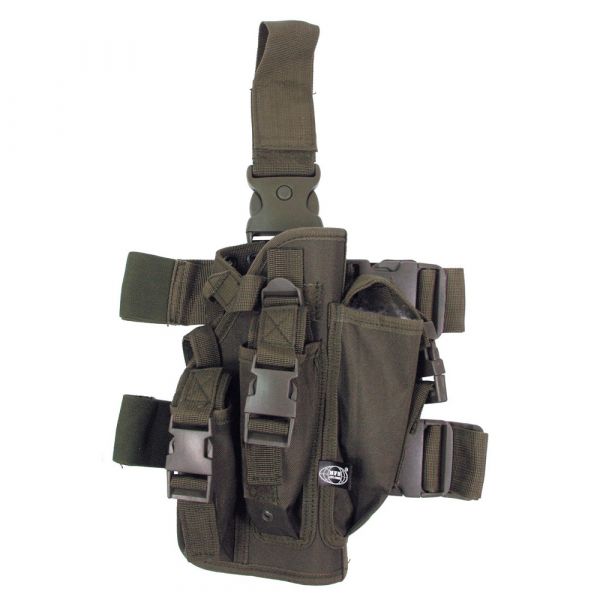 MFH Holster de cuisse droitiers olive