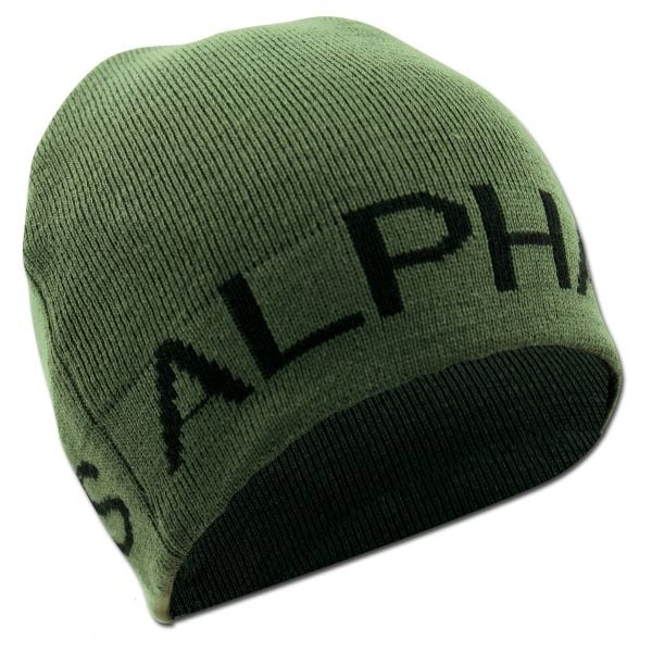 Alpha Industries Bonnet réversible noir vert