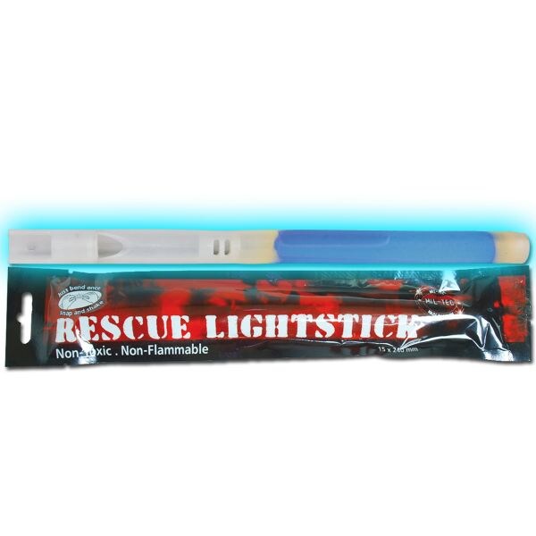 Bâton lumineux Mil-Tec Rescue bleu