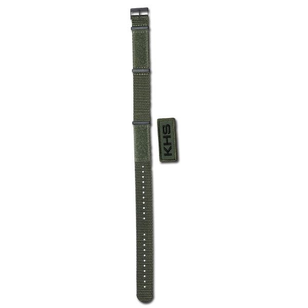 Bracelet pour montre KHS Nato X-TAC kaki 22 mm