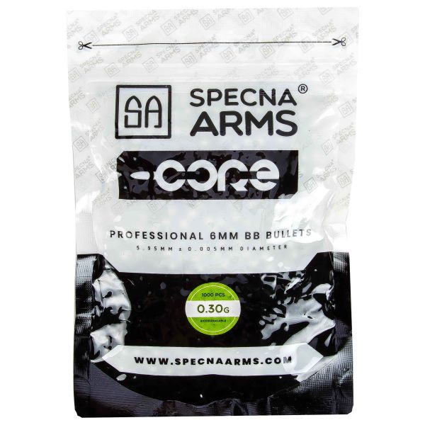 Specna Arms Core Billes Airsoft Bio 6mm 0.30g 1000 billes blanc