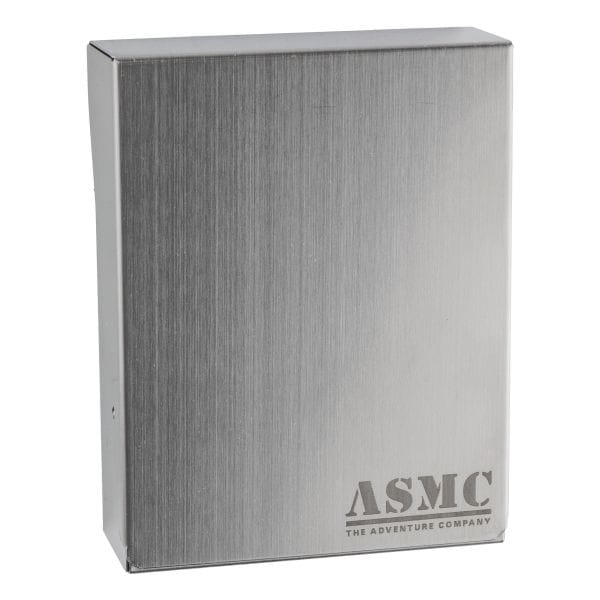 Étui à cigarettes métallique avec gravure ASMC