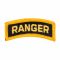 Insigne de bras Ranger doré noir