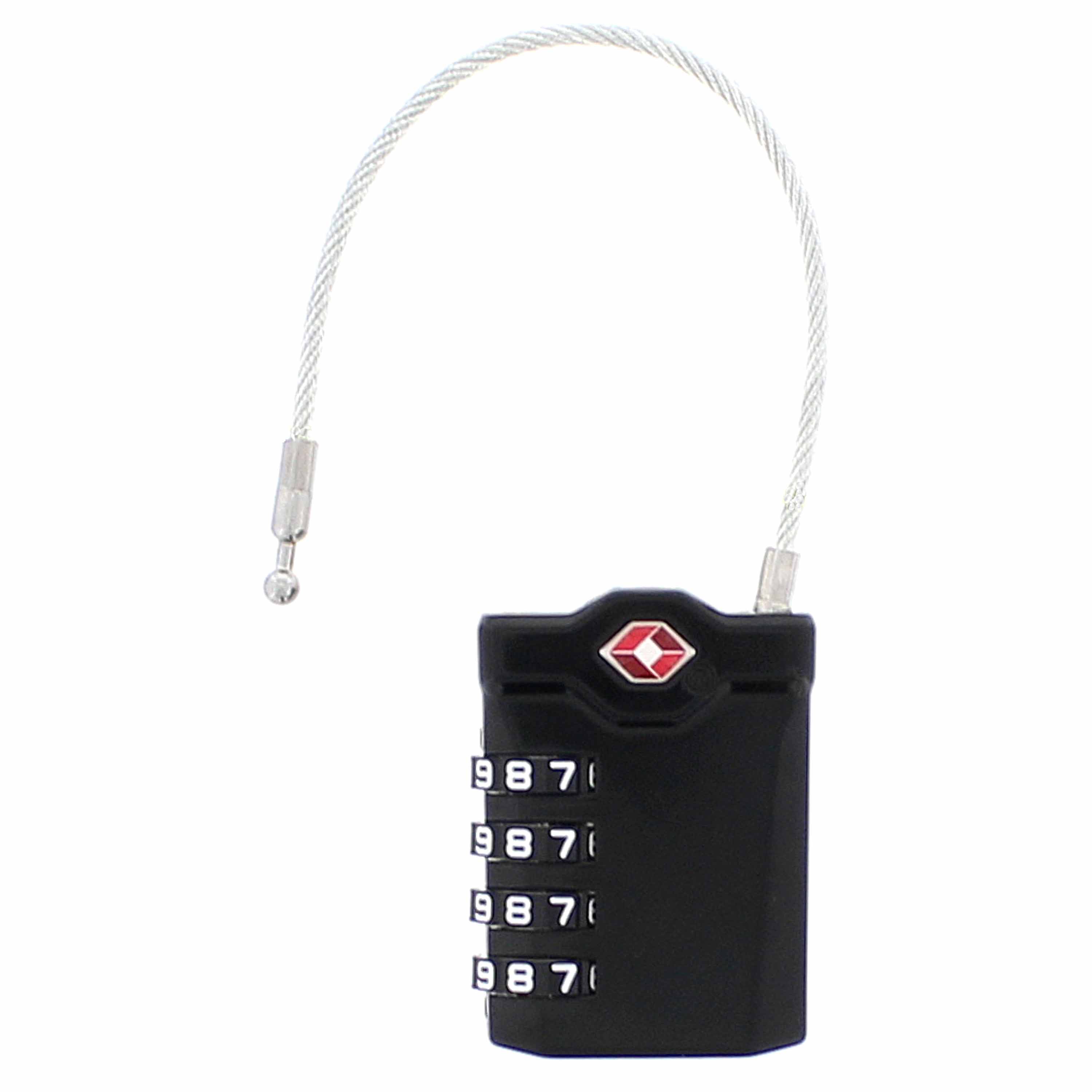 Cadenas de sécurité avec câble en acier Code à 3 chiffres pour sac à dos de  valise
